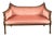 20th Century Louis XVI Style Sofa in Carved Wood and Velvet For Sale