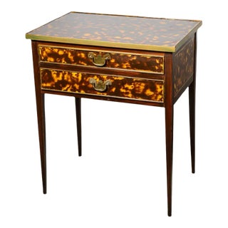 Faux Tortoiseshell Lacquered Side Table by Henkel-Harris, Virginia For Sale