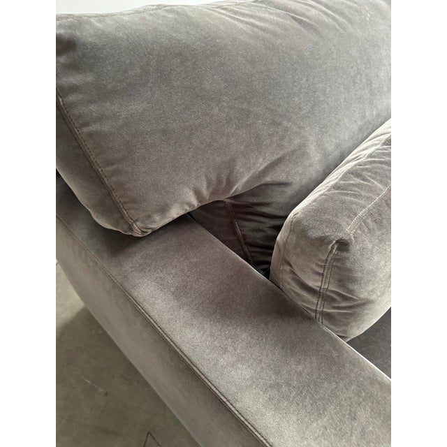Lee Industries 101" Sofa in Performance Velvet For Sale - Image 10 of 12
