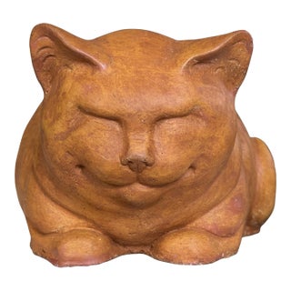 Vintage Cheshire Cat Statue For Sale