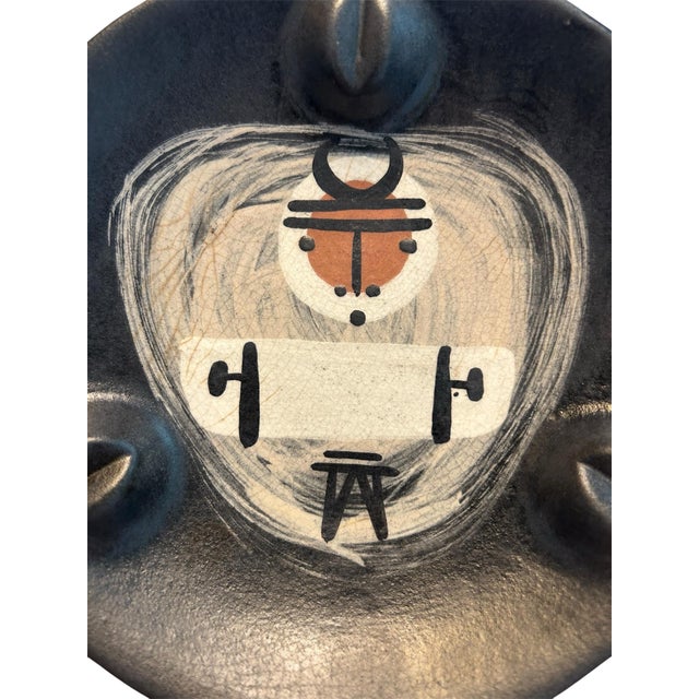Seda Saar Very Rare MCM Richard Saar 1950’s Pottery Catchall Ashtray For Sale - Image 4 of 13