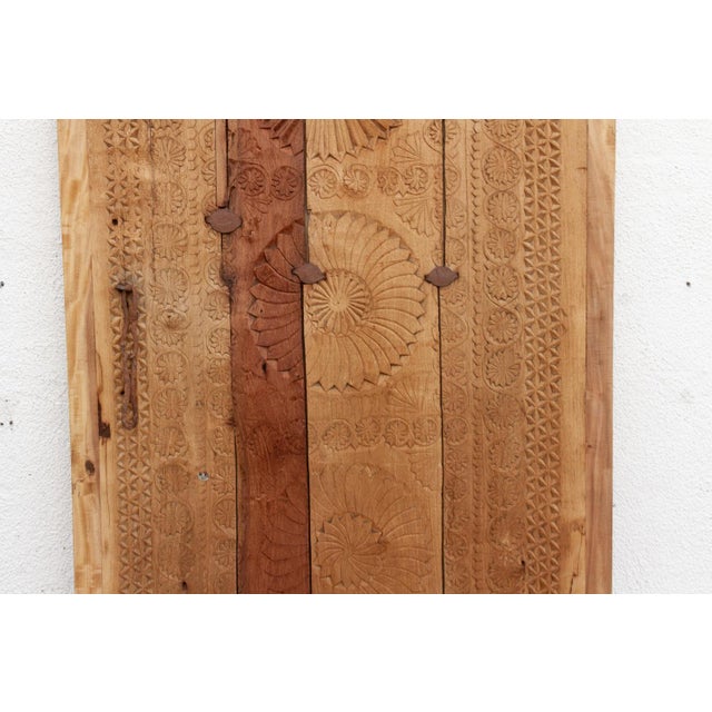 Antique Heavily Carved Fusion Collage Door For Sale - Image 4 of 8