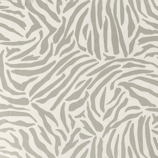 Gray Free Spirit Designer Vicki Payne Gray Zebra African Animal Print Skin Fabric- 8.9 Yards For Sale - Image 8 of 8