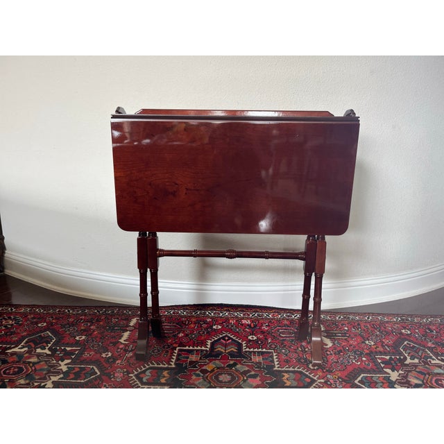 Bombay Company Butler’s Table, Folding Table or Desk Made of Mahogany Wood Vintage from the 1990’s Made in Taiwan 29.75”...