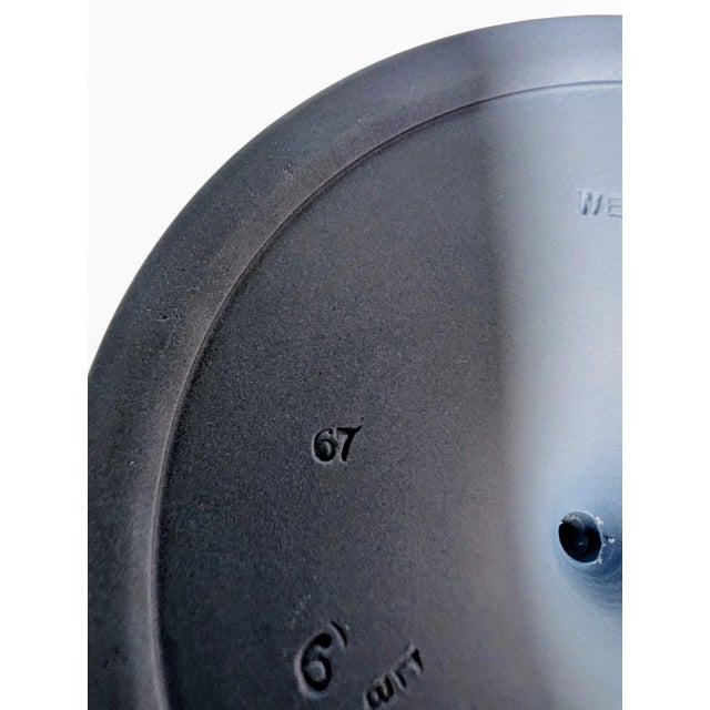 Vintage 1967 Wedgwood Blue Jasperware Grapevine Compote For Sale - Image 9 of 9