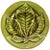 Antique French Majolica Chestnut Leaf Plate For Sale