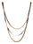 Trio Glow Layered Italian Chain Necklace For Sale