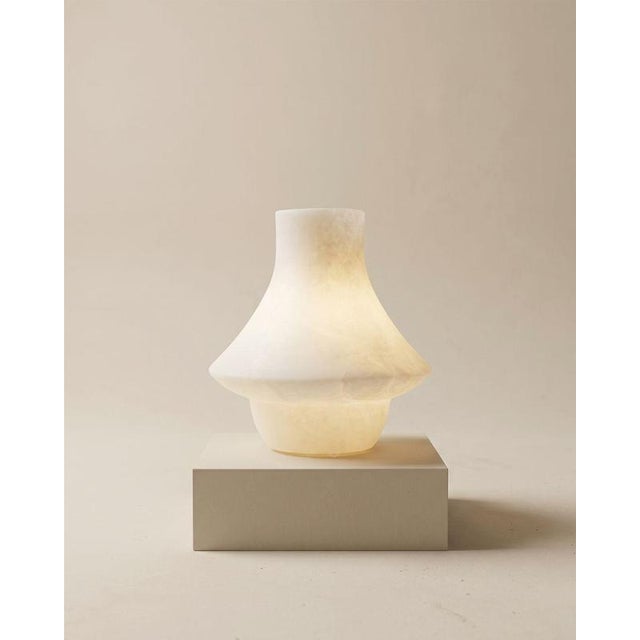 Not Yet Made - Made To Order Llar Alabaster Table Lamp by Luis Gimeno For Sale - Image 5 of 9