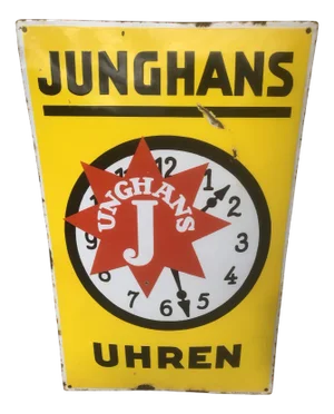 Vintage German Enamel Advertising Sign, 1920