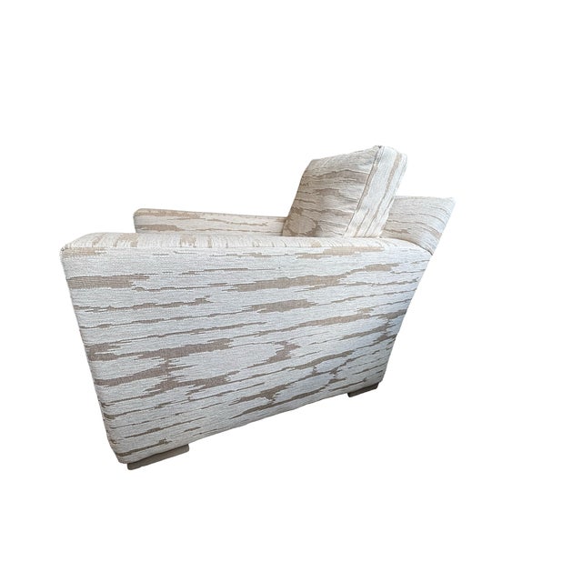 Coastal Cr Laine Custom Lounge Chair & Ottoman For Sale - Image 3 of 12