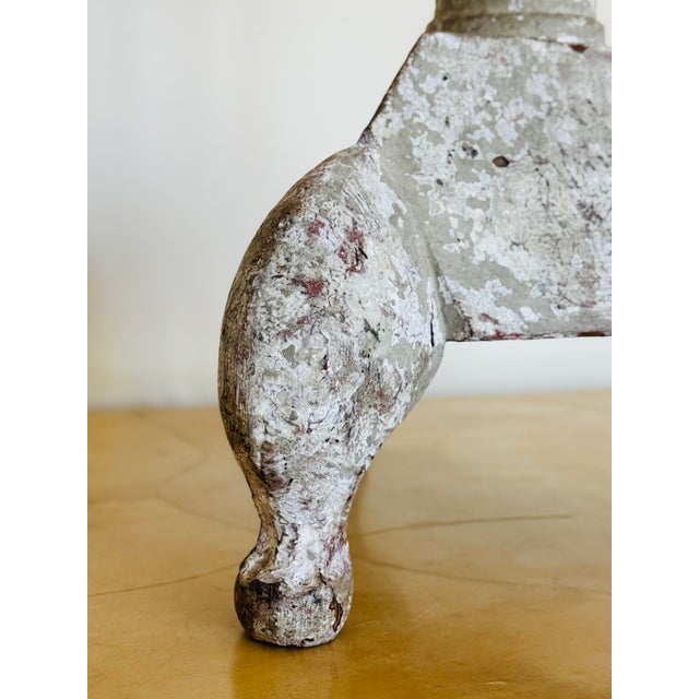 Wood Early 19th Century Swedish Gustavian Wooden Altar Stick Lamp For Sale - Image 7 of 17