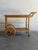Vintage Danish Oak Bar Cart Tea Trolley With Blue & White Tile Top For Sale - Image 10 of 10