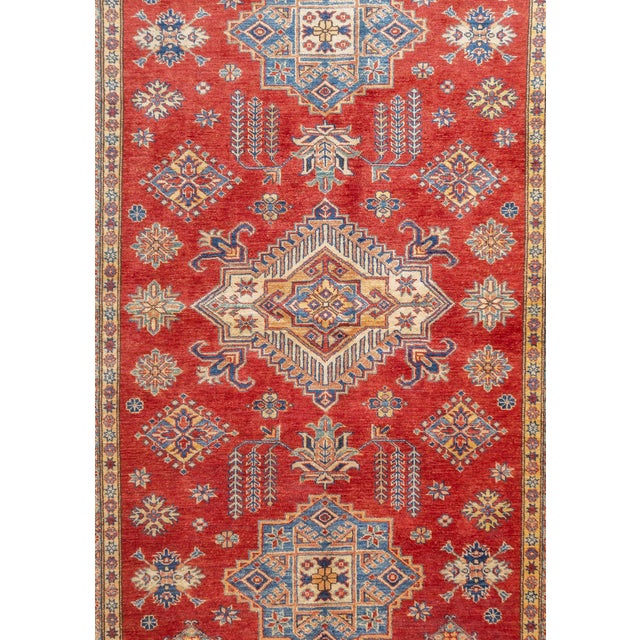 Asian Pak Kazak Rug 5'5'' X 7'8'' For Sale - Image 3 of 12