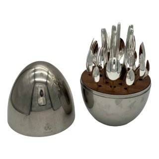 Mood Cutlery Set in Silver-Plated Metal from Christofle, 2010s, Set of 24 For Sale