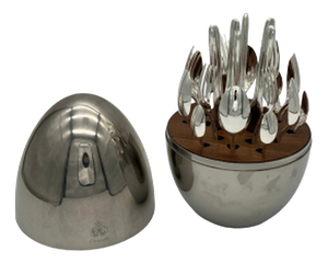 Mood Cutlery Set in Silver-Plated Metal from Christofle, 2010s, Set of 24