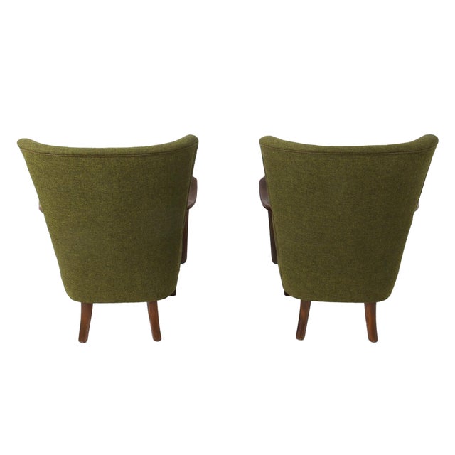 Mid-Century Modern Alfred Christensen Lounge Chairs for Slagelse Møbelværk - A Pair For Sale - Image 3 of 15