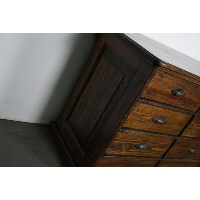 French Pine Apothecary Cabinet, 1890s For Sale - Image 8 of 18