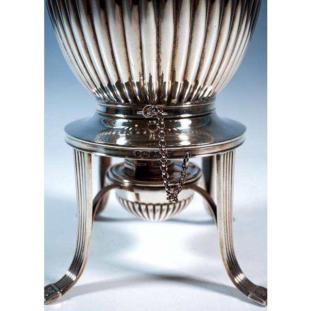 Tea Pot with Rechaud, attributed to Goldsmiths & Silversmiths Company, London, 1888-1889 For Sale - Image 10 of 11