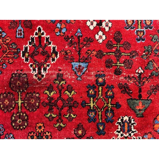 Vintage Middle Eastern Meymeh Rug in Wool For Sale - Image 6 of 16