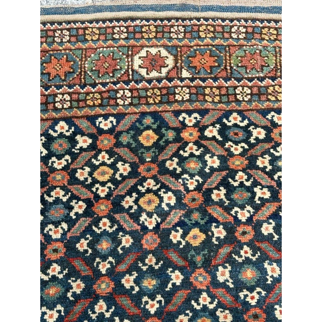 Blue Antique Tribal Kurdish Rug, 1890s For Sale - Image 8 of 18