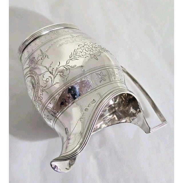 Antique George III Sterling Silver Cream Jug from Godbehere, Wigan & Boult, 1801 For Sale - Image 9 of 18