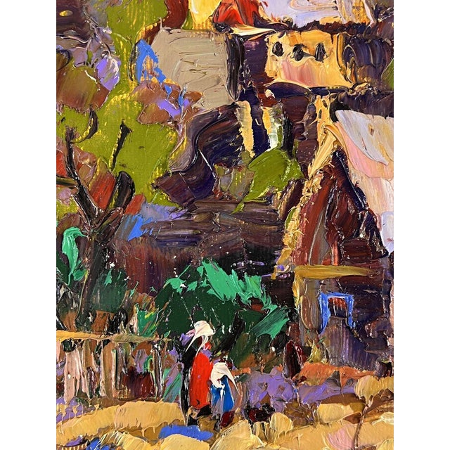 Oil Painting Evening in the Village Oleksiy Ivanyuk For Sale - Image 4 of 11