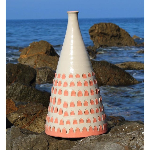 Early 21st Century Terracotta Vase 21 by Mascia Meccani for Meccani Design For Sale - Image 5 of 6