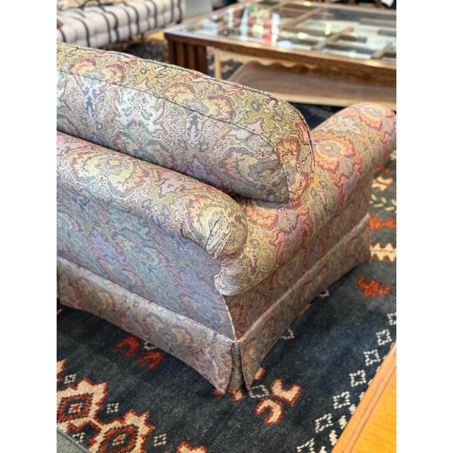 Henredon Rolled Arm Paisley Print Sofa For Sale In San Francisco - Image 6 of 12