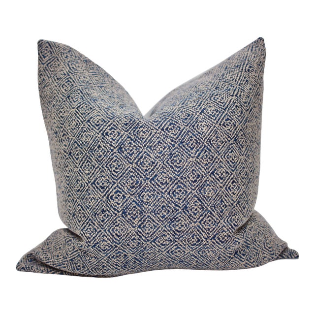 Chivasso 24" Square Tribal Textured Pillow For Sale