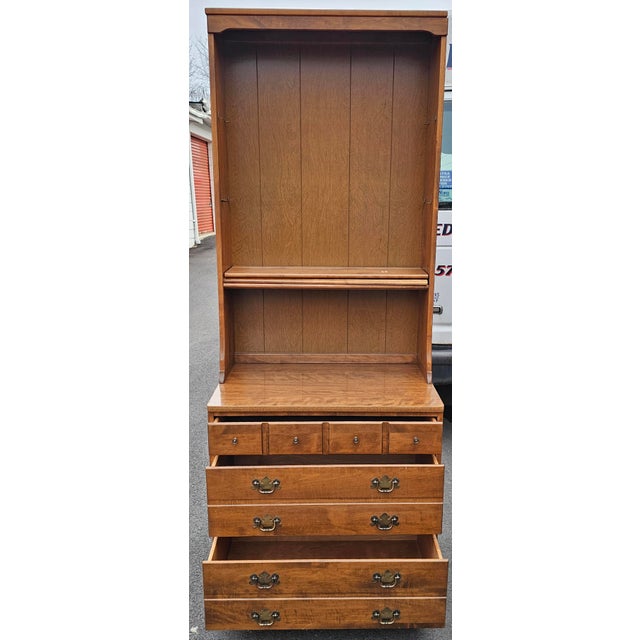 Pair Ethan Allen Chest of Drawers and Cabinet With Optional Hutch For Sale - Image 13 of 16