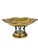 Vintage Hollywood Regency Quatrefoil Shape Brass Bowl With Cupid or Putti Base For Sale - Image 9 of 12