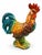 Ceramic Mid-20th-Century Glazed Ceramic Rooster Figurine For Sale - Image 7 of 7