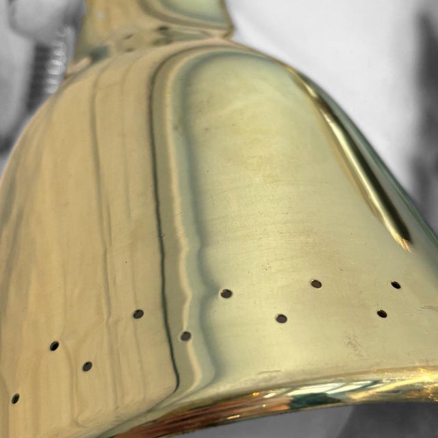 Gold Scandinavian Modernist Model 6744 Wall Lamp in Brass from Pagos, Sweden, 1940s For Sale - Image 8 of 12