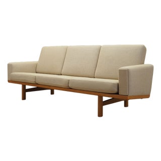 Danish Oak Sofa by Hans J. Wegner, 1960s For Sale