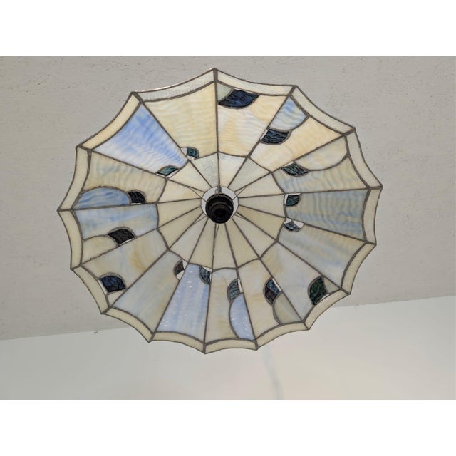 Hanging Lamp in Glass and Metal For Sale - Image 4 of 14