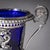 French Silver Drageoir with Cobalt Blue Glass Liner, Gilt Interior and Cahors, 1784 For Sale - Image 7 of 10