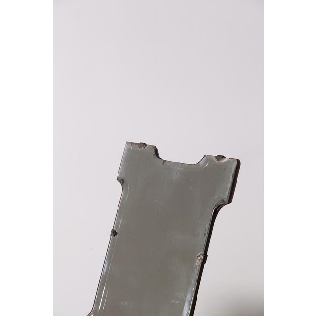 White Italian Art Deco Table Mirror, 1940 For Sale - Image 8 of 10