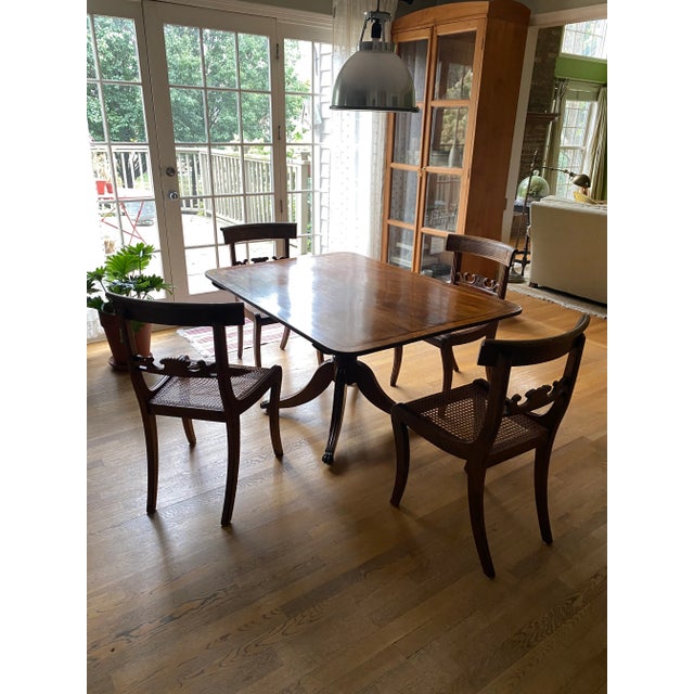 A stunning antique American Mahogany Sheraton Tilt-Top Breakfast Table. I found this beautiful piece at an antiques dealer...