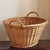 Vintage French Style Wicker Laundry Basket For Sale - Image 4 of 16