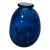 Sharon Fujimoto Studio Art Glass Vase – Deep Blue With Geometric Inclusions For Sale