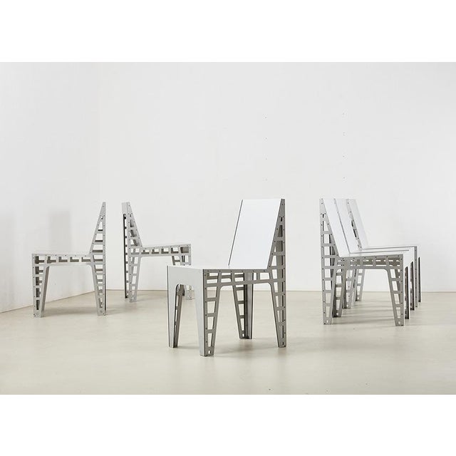 Vintage Alu Chairs by Richard Hutten for Hidden Netherlands, 2000, Set of 4 For Sale - Image 16 of 16