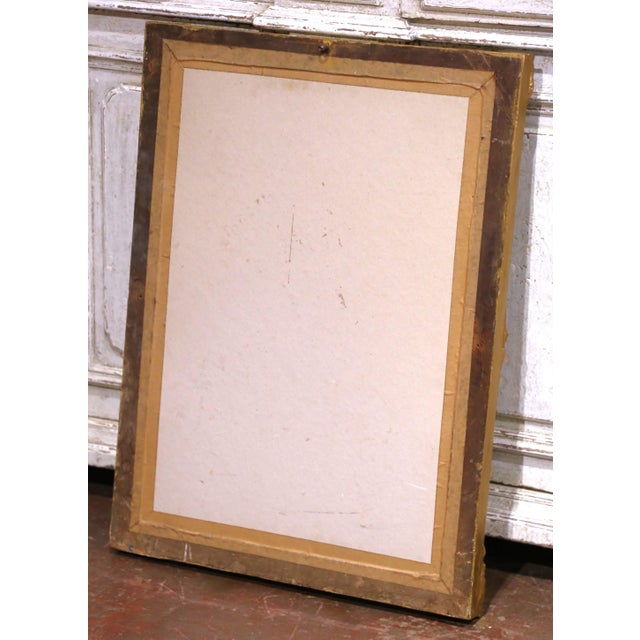 Gold Antique Giltwood Wall Mirror, Louis XV Style, Hand-Carved, 1880 For Sale - Image 8 of 8