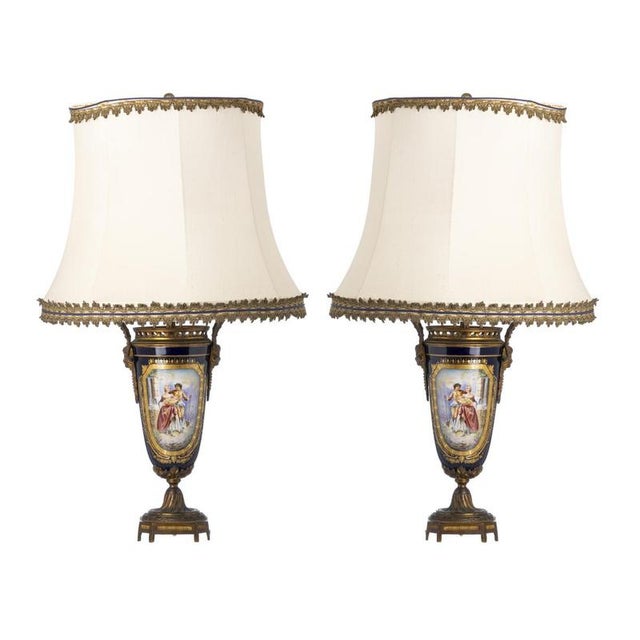 Sèvres Porcelain Vases from Duez, Set of 2 For Sale - Image 6 of 6