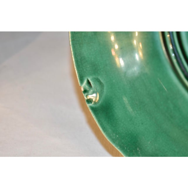 Pair of 19th Century Majolica Leaf Plates From England For Sale - Image 11 of 11