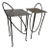 Rhode Island School of Design Wrought Iron Side Tables, Pair For Sale