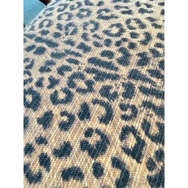 Leopard Print Storage Bench Seat Ottoman For Sale - Image 10 of 12