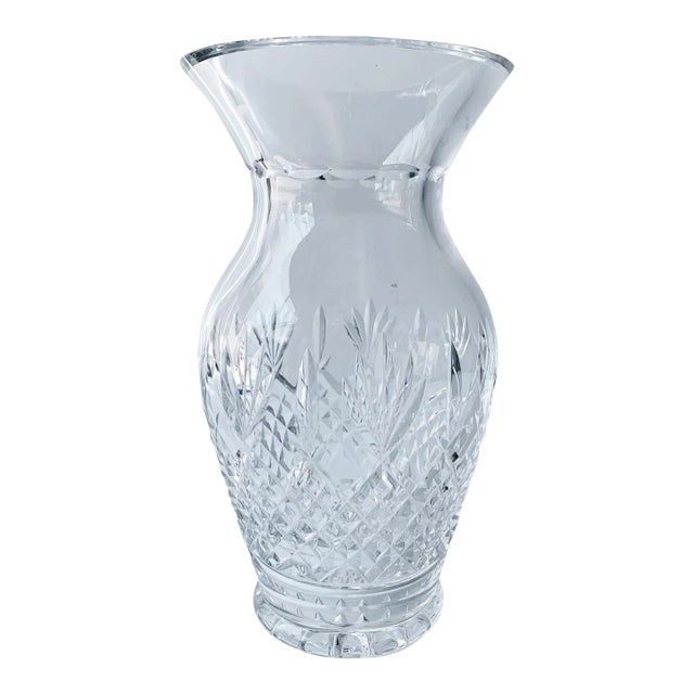 Killarney Clear Crystal Table Vase by Waterford For Sale