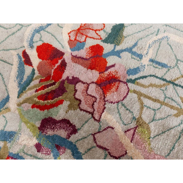 Textile Doris Leslie Blau Vintage Chinese Deco Rug For Sale - Image 7 of 8