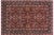 Turkish Antique Hereke Red Blue Wool & Silk Rug - 4'0''x6'0'' For Sale - Image 9 of 10