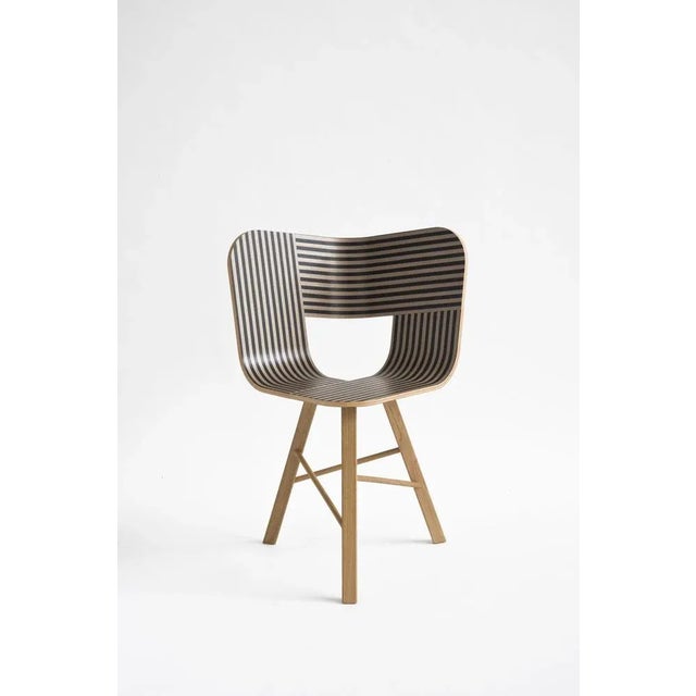 Tria Chair with Striped Seat by Colé Italia For Sale - Image 4 of 13